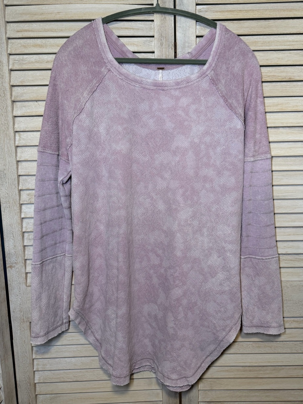 Free People Bed Of Roses Pullover Sweater Champagne Pink